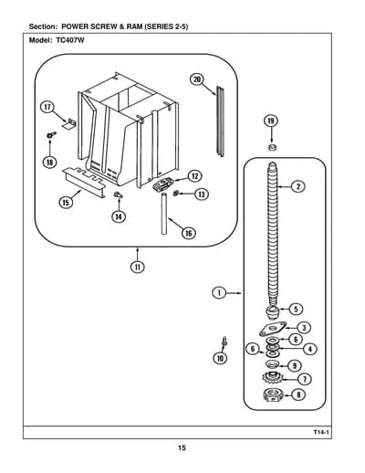 POWER SCREW & RAM (SERIES 2-5)