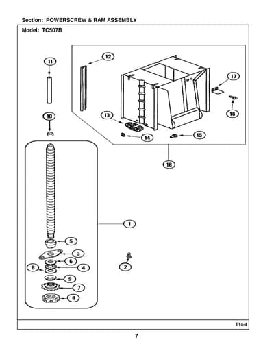 POWERSCREW & RAM ASSEMBLY