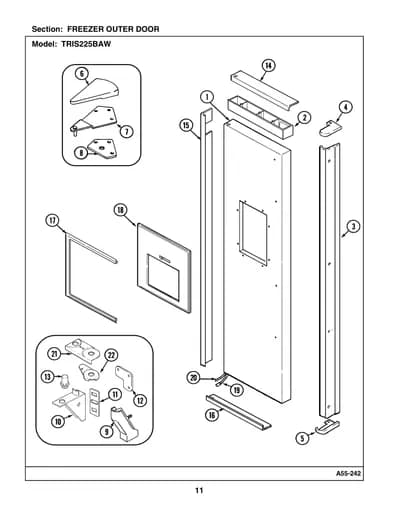 FREEZER OUTER DOOR