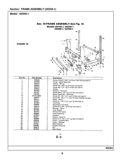FRAME ASSEMBLY (UD258-1)