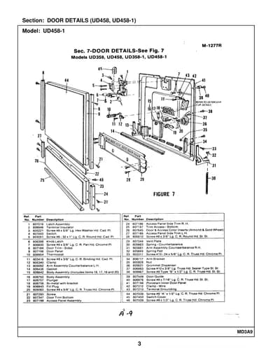 DOOR DETAILS (UD458, UD458-1)