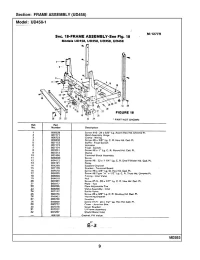 FRAME ASSEMBLY (UD458)