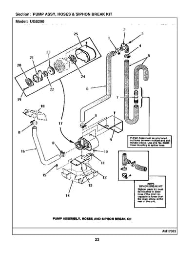 PUMP ASSY, HOSES & SIPHON BREAK KIT
