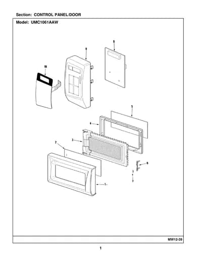 CONTROL PANEL/DOOR