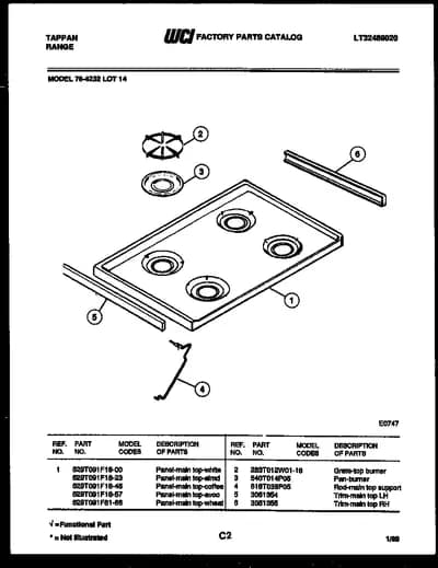 COOKTOP PARTS