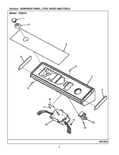 GRAPHICS PANEL, CTRL HOOD AND CTRLS