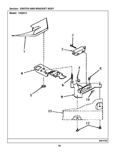 SWITCH AND BRACKET ASSY