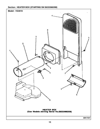 HEATER BOX (STARTING SN S6333960XM)