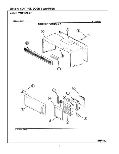 CONTROL, DOOR & WRAPPER