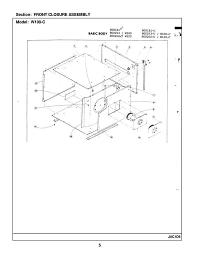 FRONT CLOSURE ASSEMBLY