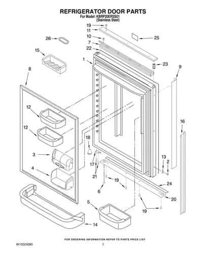 REFRIGERATOR DOOR PARTS