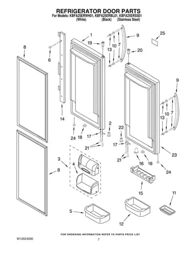 REFRIGERATOR DOOR PARTS