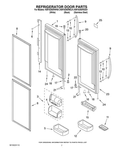 REFRIGERATOR DOOR PARTS