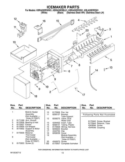 ICEMAKER PARTS