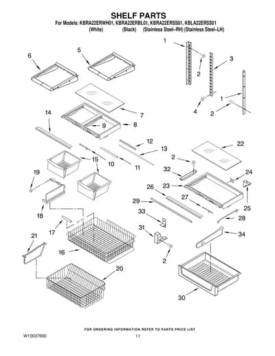 SHELF PARTS