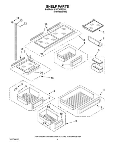 SHELF PARTS