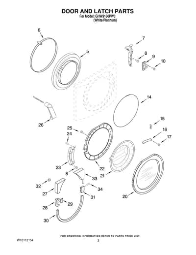 DOOR AND LATCH PARTS