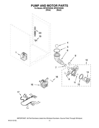 PUMP AND MOTOR PARTS