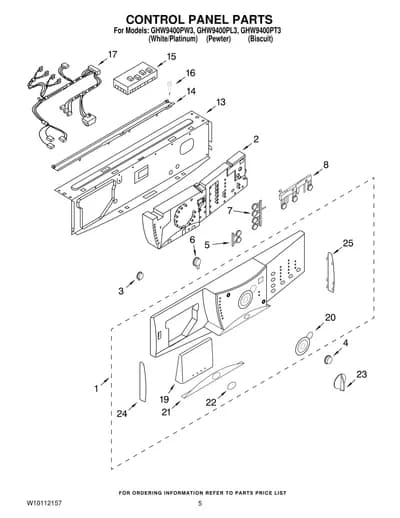 CONTROL PANEL PARTS
