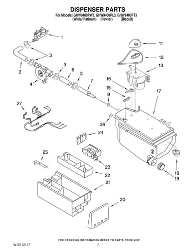 DISPENSER PARTS