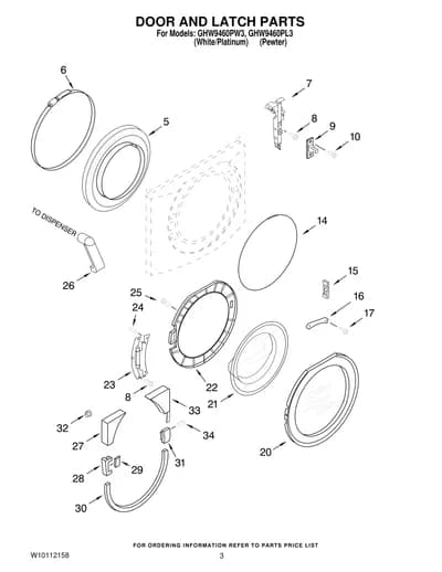 DOOR AND LATCH PARTS