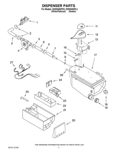 DISPENSER PARTS