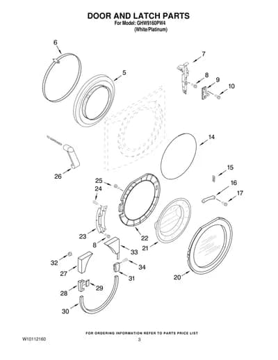 DOOR AND LATCH PARTS