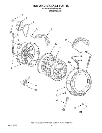 TUB AND BASKET PARTS