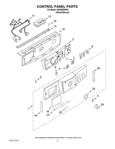 CONTROL PANEL PARTS