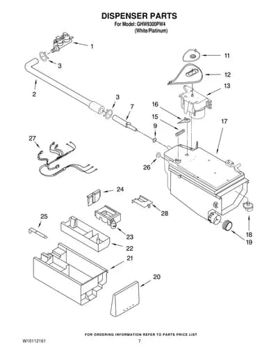 DISPENSER PARTS