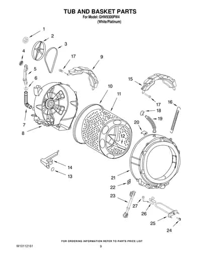 TUB AND BASKET PARTS