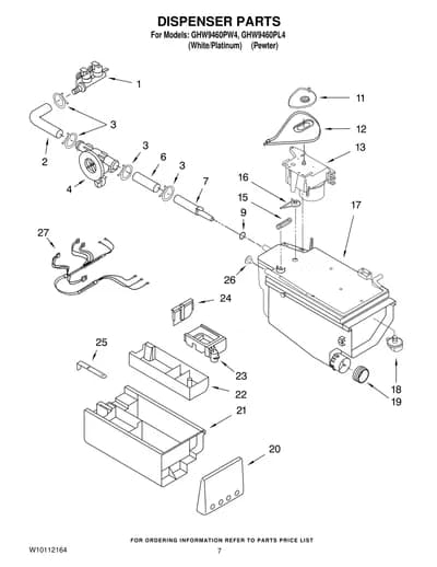 DISPENSER PARTS