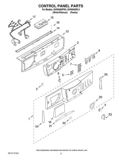 CONTROL PANEL PARTS