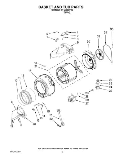 BASKET AND TUB PARTS