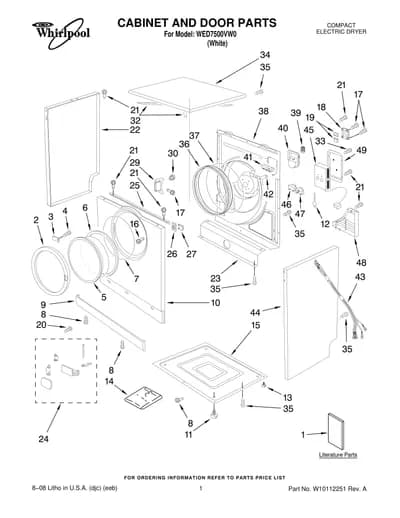 CABINET AND DOOR PARTS
