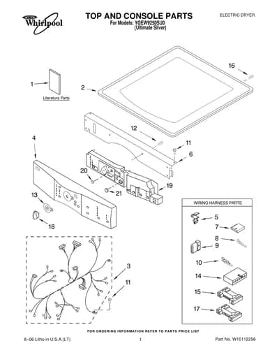 TOP AND CONSOLE PARTS