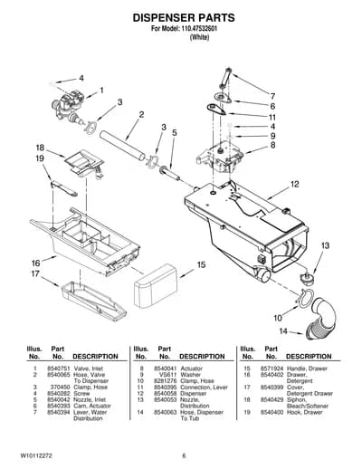 DISPENSER PARTS