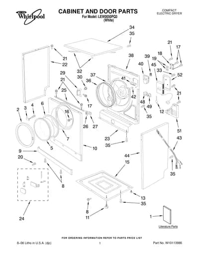 CABINET AND DOOR PARTS