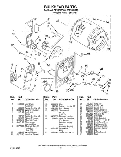 BULKHEAD PARTS
