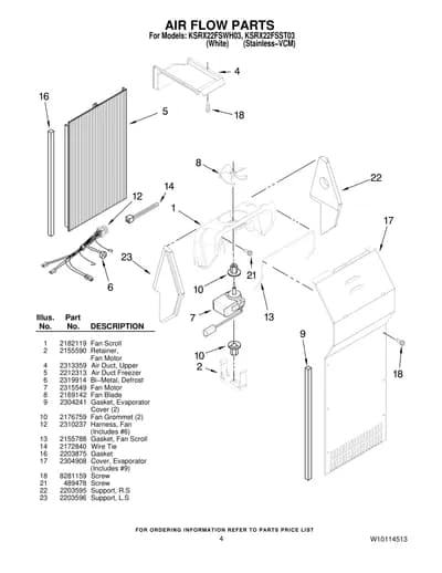 AIR FLOW PARTS