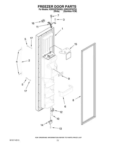 FREEZER DOOR PARTS