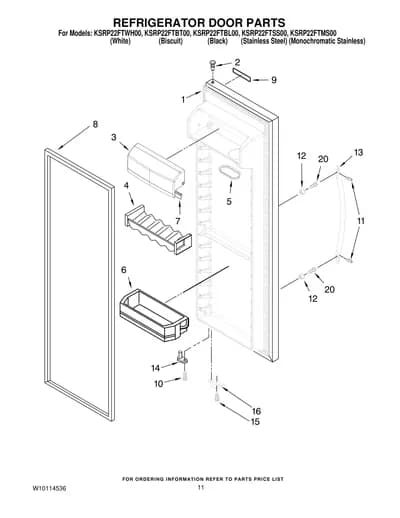 REFRIGERATOR DOOR PARTS