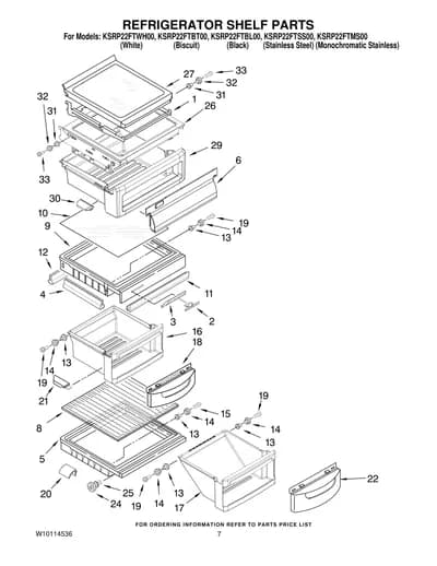REFRIGERATOR SHELF PARTS