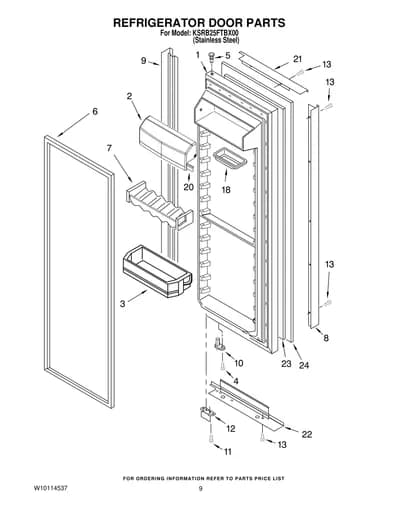 REFRIGERATOR DOOR PARTS