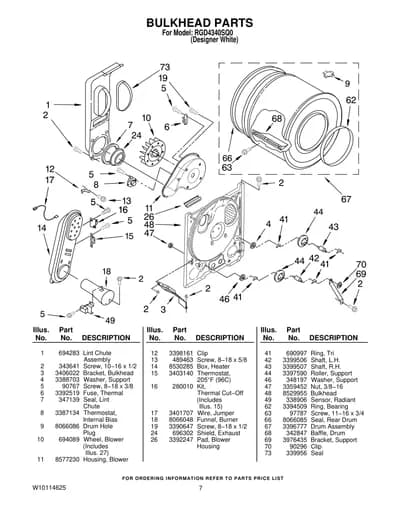 BULKHEAD PARTS