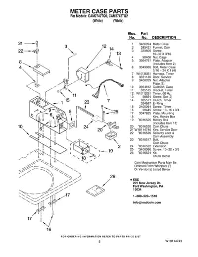 METER CASE PARTS