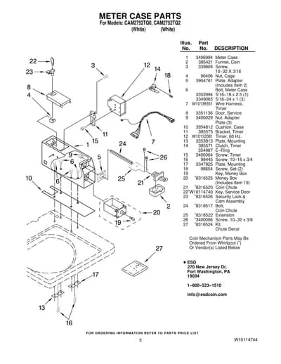 METER CASE PARTS