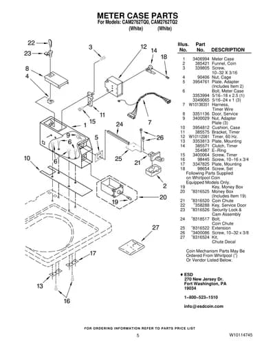 METER CASE PARTS
