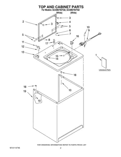 TOP AND CABINET PARTS