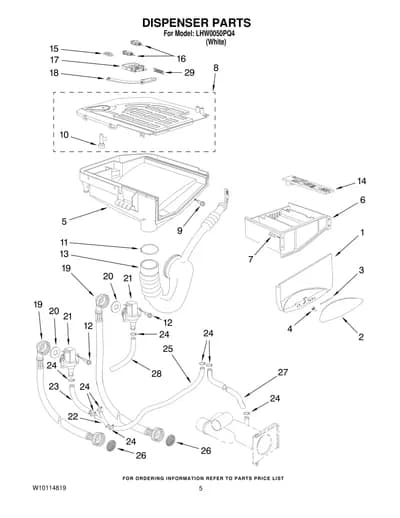 DISPENSER PARTS